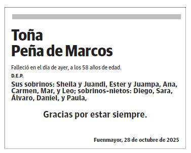 Toña Peña de Marcos