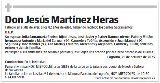 Don Jesús Martínez Heras