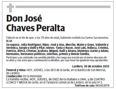 Don José Chaves Peralta