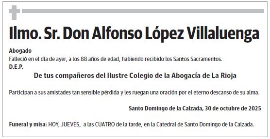 Ilmo. Sr. Don Alfonso López Villaluenga