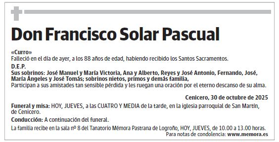 Don Francisco Solar Pascual