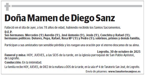 Doña Mamen de Diego Sanz