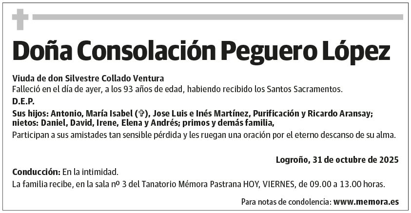 Doña Consolación Peguero López