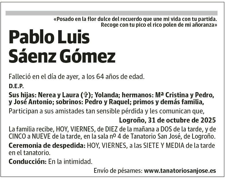 Pablo Luis Sáenz Gómez