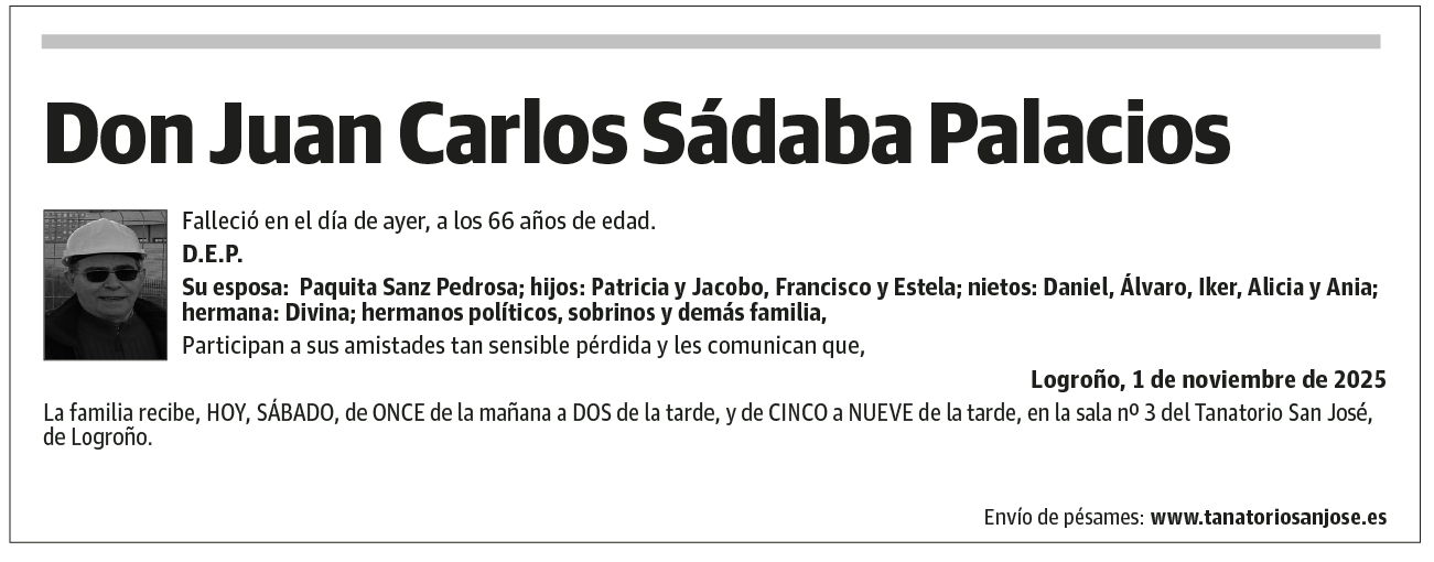 Don Juan Carlos Sádaba Palacios