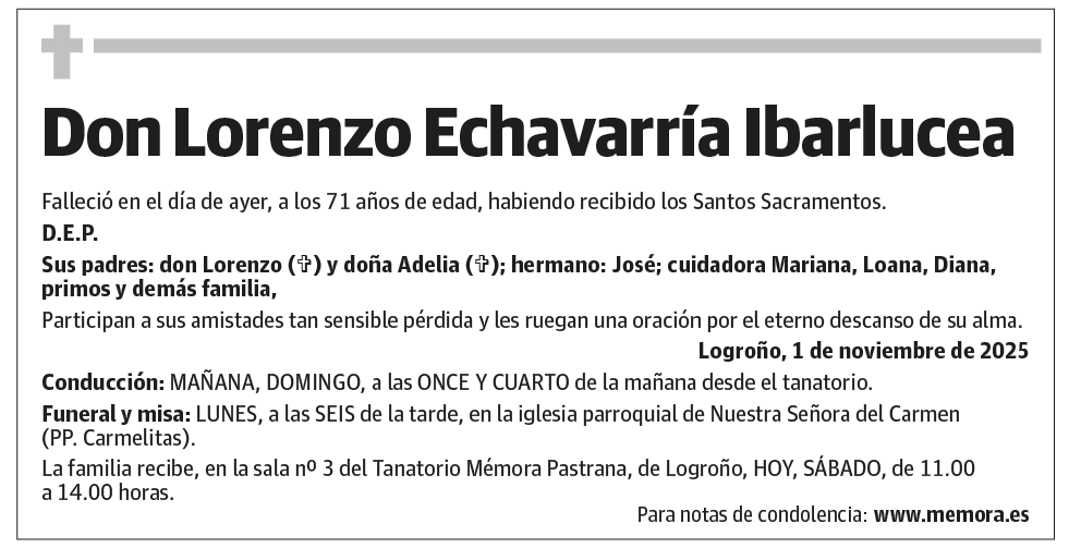 Don Lorenzo Echavarría Ibarlucea