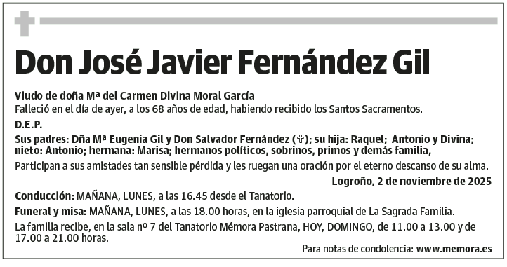 Don José Javier Fernández Gil