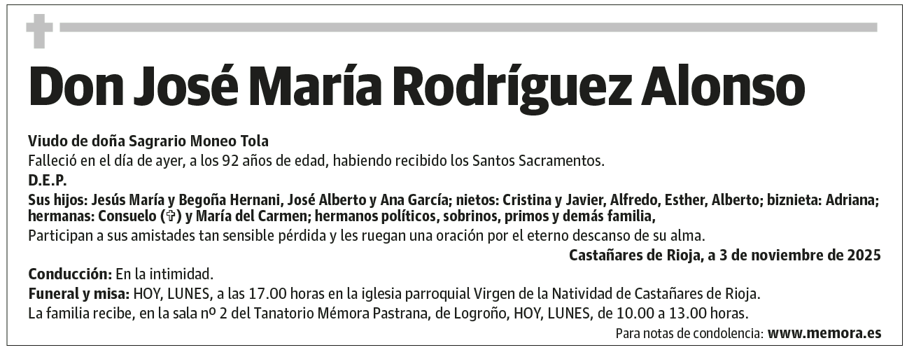 Don José María Rodríguez Alonso