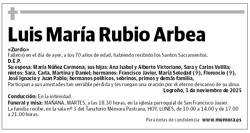 Luis María Rubio Arbea