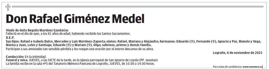 Don Rafael Giménez Medel