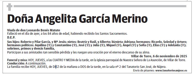 Doña Angelita García Merino