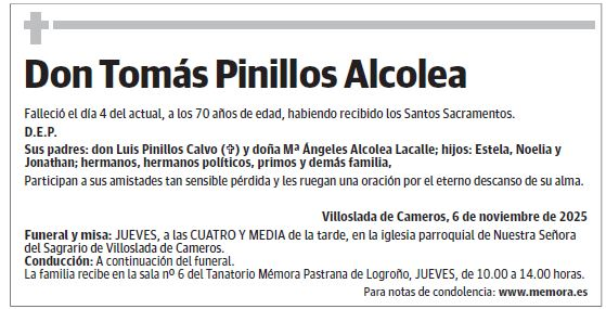 Don Tomás Pinillos Alcolea