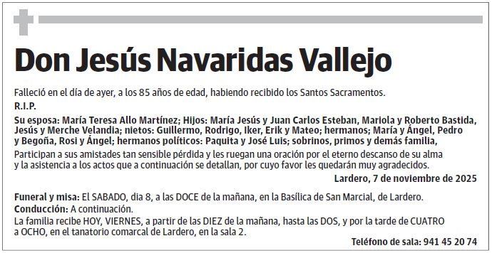 Don Jesús Navaridas Vallejo