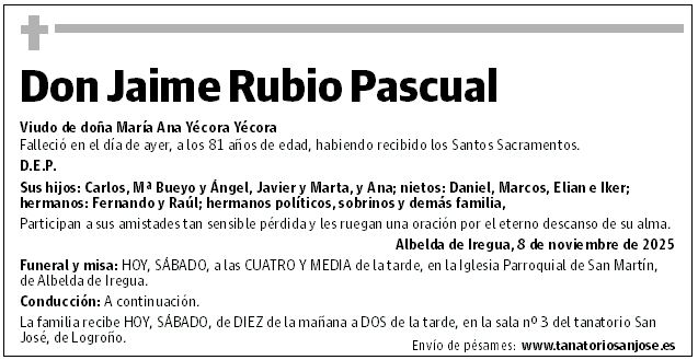 Don Jaime Rubio Pascual