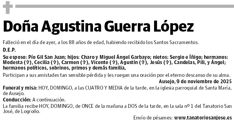 Doña Agustina Guerra López