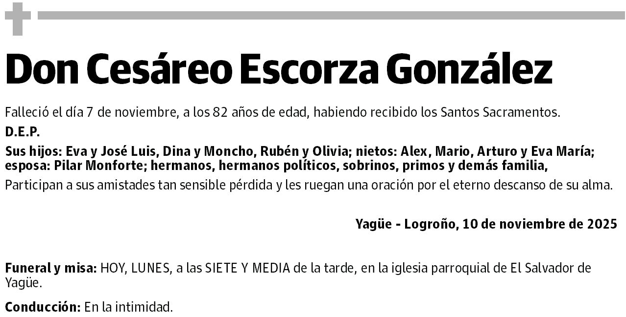 Don Cesáreo Escorza González