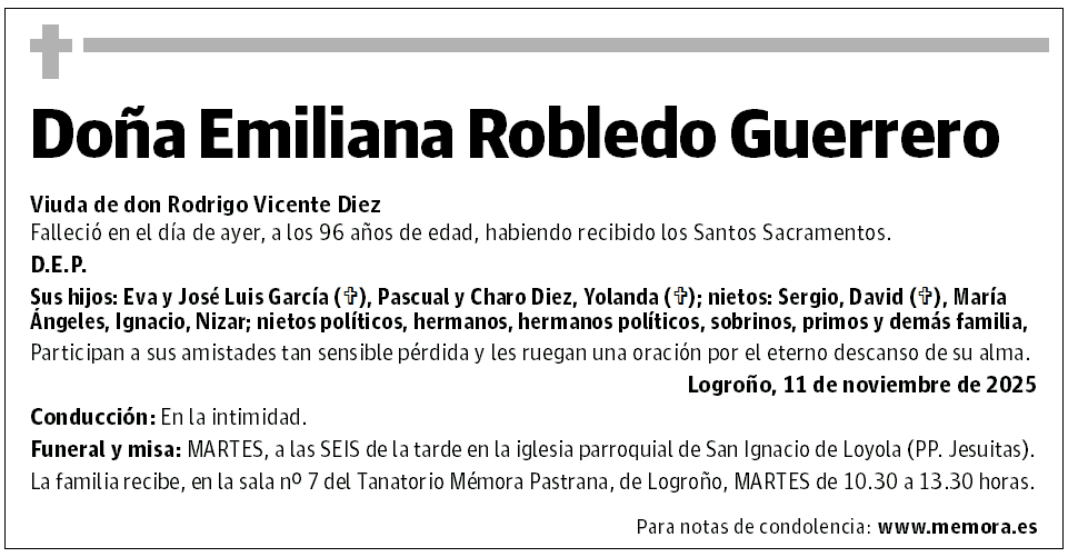 Doña Emiliana Robledo Guerrero
