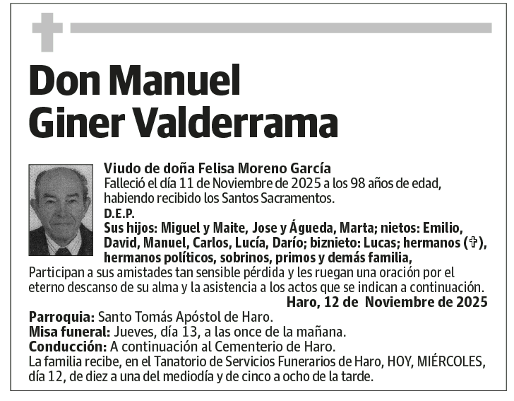 Don Manuel Giner Valderrama