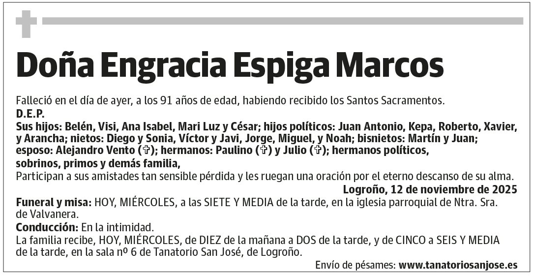 Doña Engracia Espiga Marcos