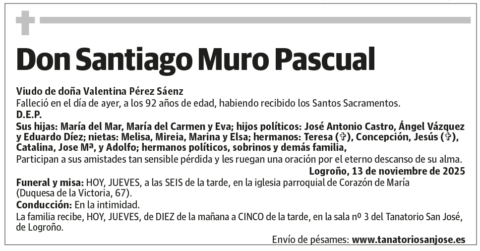 Don Santiago Muro Pascual