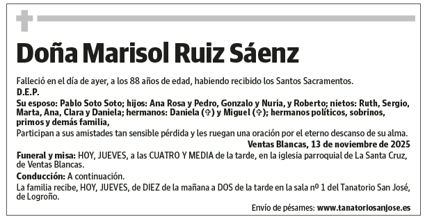 Doña Marisol Ruiz Sáenz