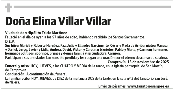 Doña Elina Villar Villar