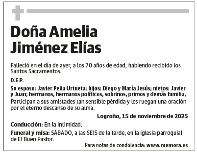 Doña Amelia Jiménez Elías