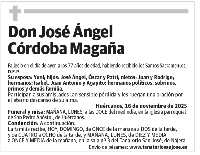 Don José Ángel Córdoba Magaña