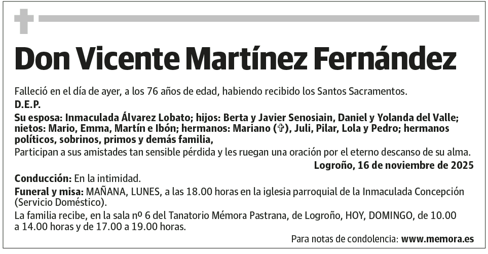 Don Vicente Martínez Fernández