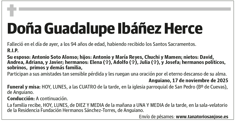 Doña Guadalupe Ibáñez Herce