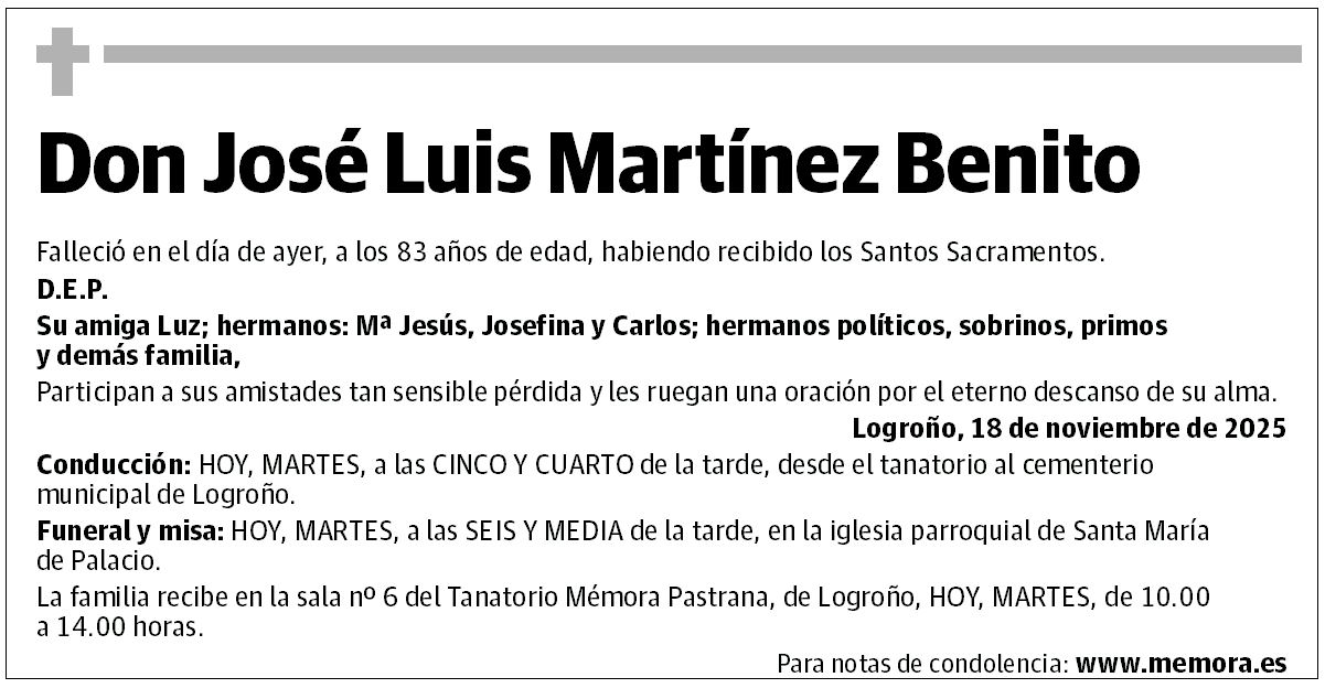 Don José Luis Martínez Benito