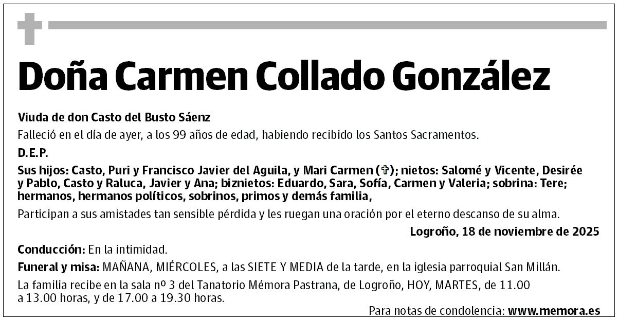 Doña Carmen Collado González