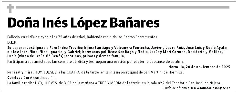 Doña Inés López Bañares