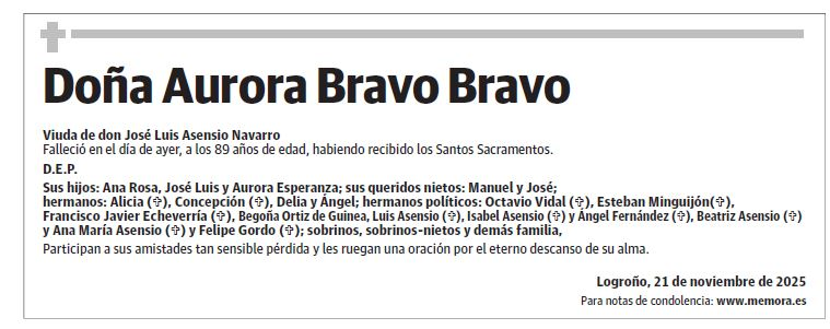 Doña Aurora Bravo Bravo