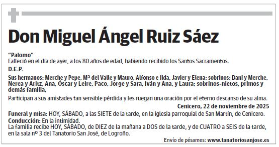 Don Miguel Ángel Ruiz Sáez