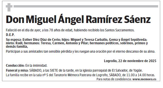 Don Miguel Ángel Ramírez Sáenz