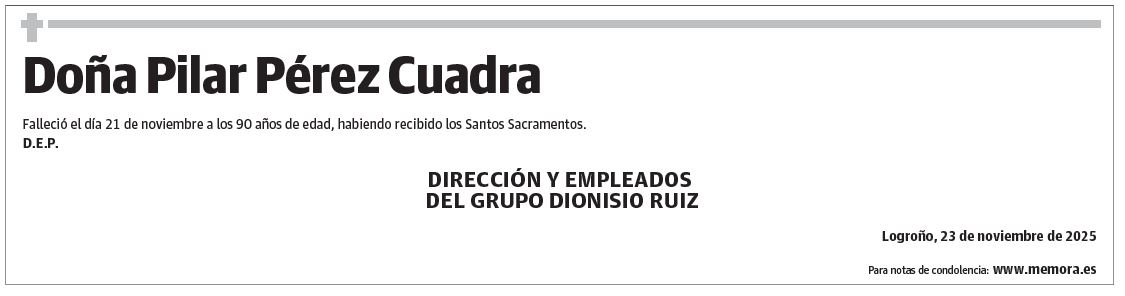 Doña Pilar Pérez Cuadra