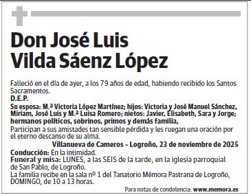 Don José Luis Vilda Sáenz López