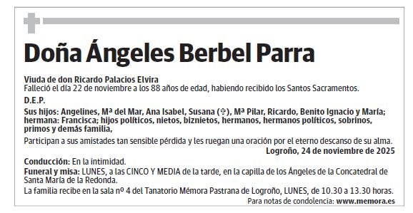 Doña Ángeles Berbel Parra