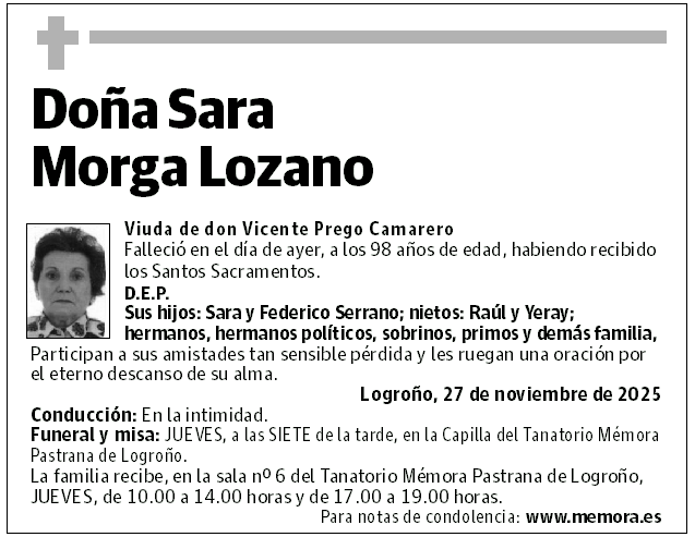 Doña Sara Morga Lozano