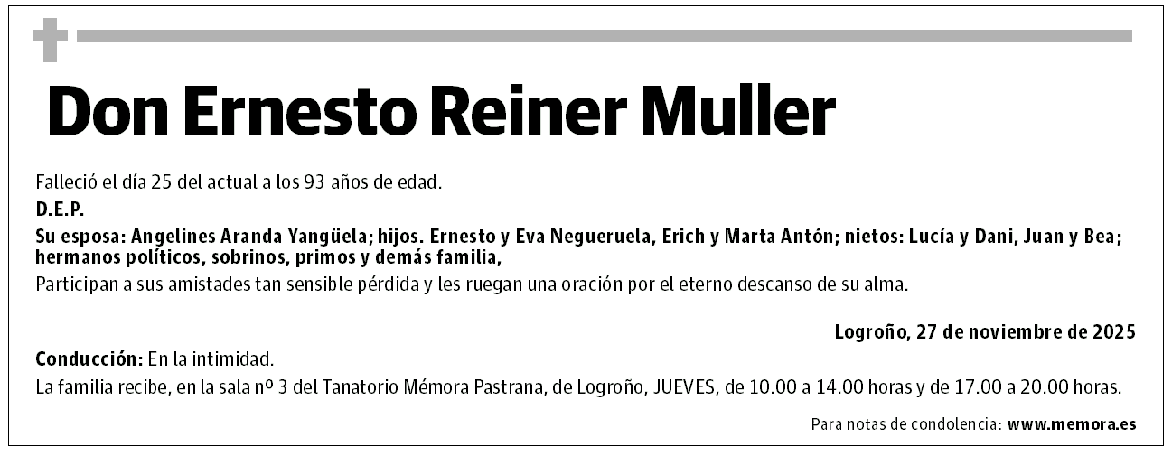 Don Ernesto Reiner Muller