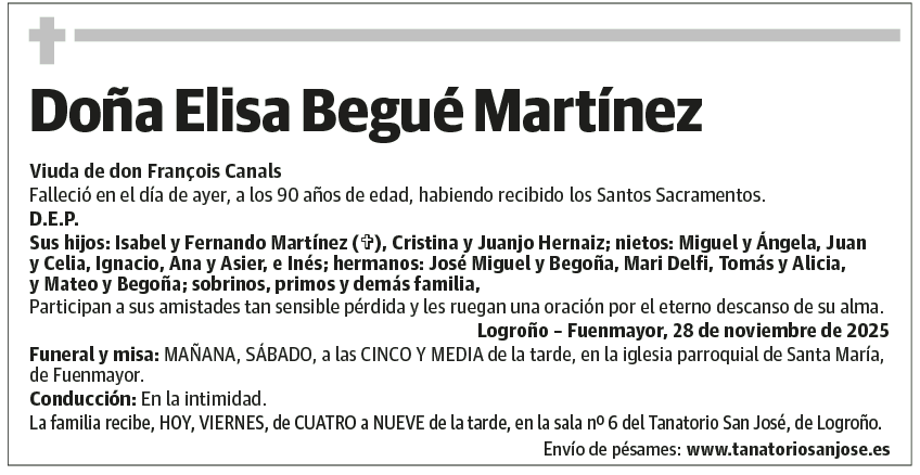Doña Elisa Begué Martínez