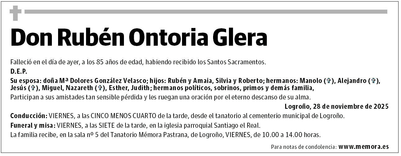 Don Rubén Ontoria Glera