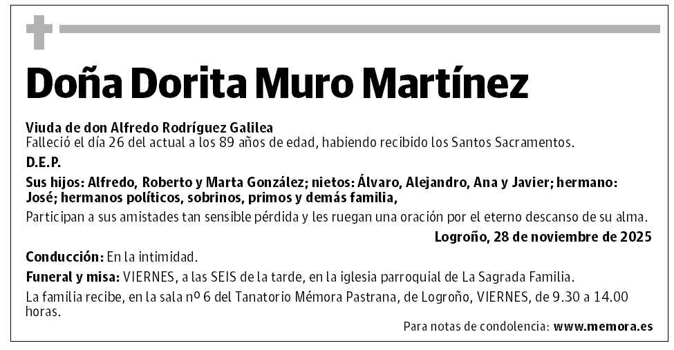Doña Dorita Muro Martínez