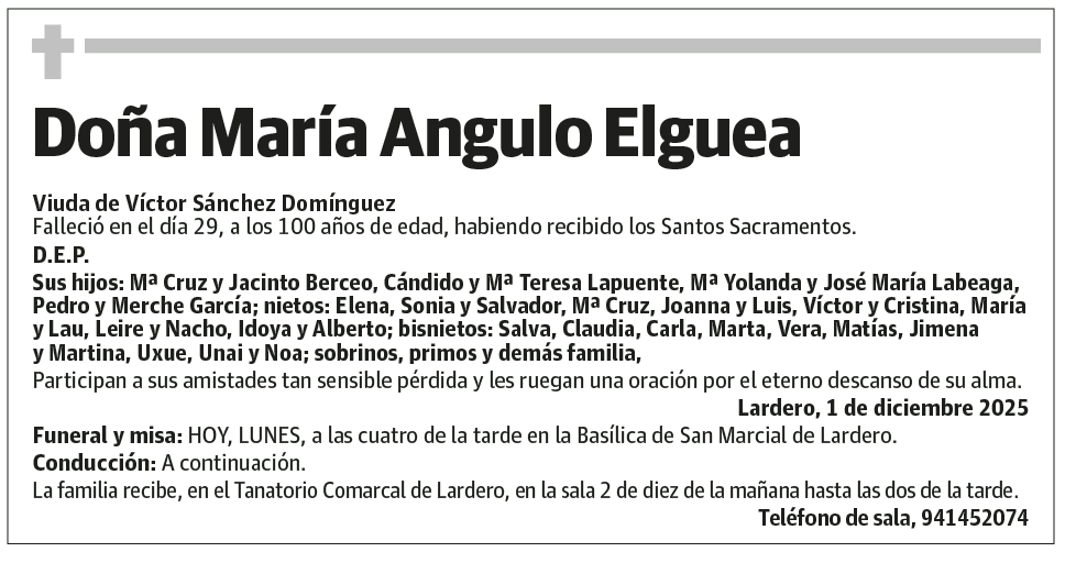 Doña María Angulo Elguea