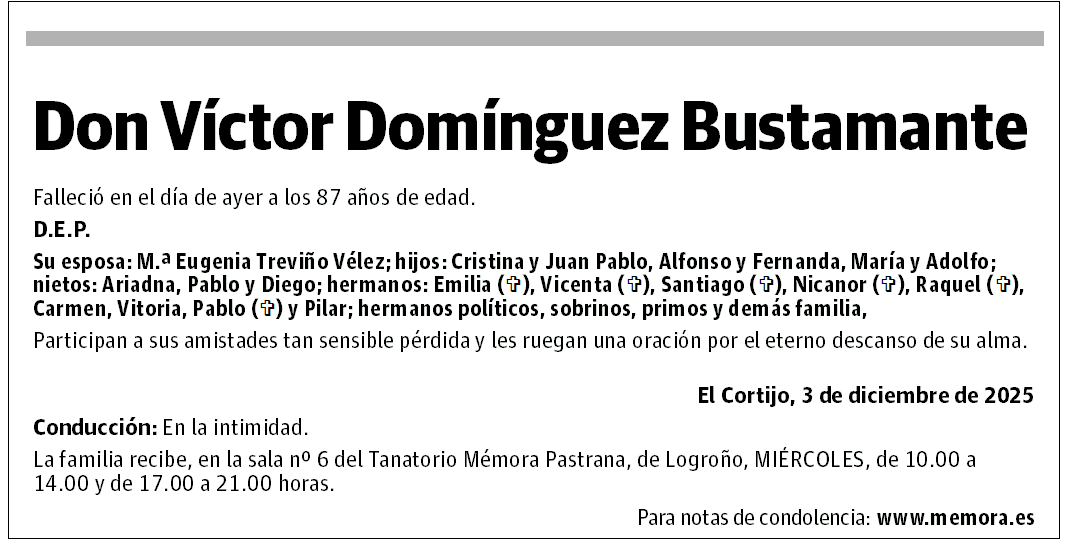 Don Víctor Domínguez Bustamante