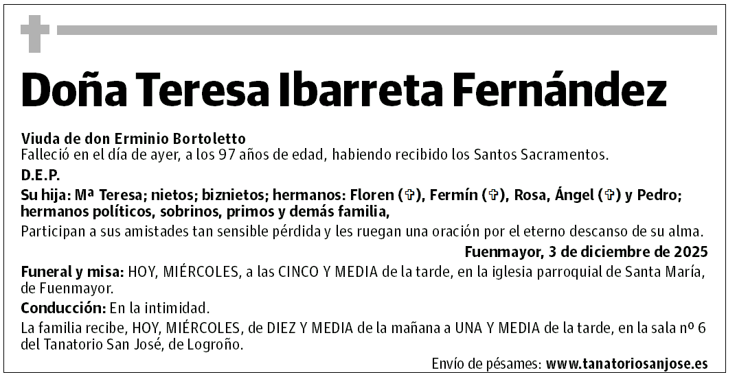 Doña Teresa Ibarreta Fernández