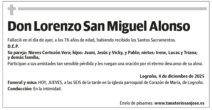 Don Lorenzo San Miguel Alonso