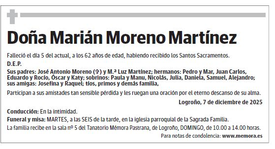 Doña Marián Moreno Martínez