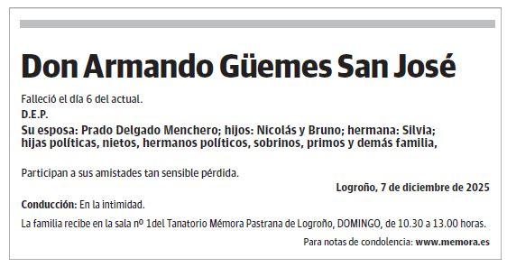 Don Armando Güemes San José